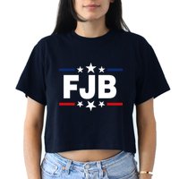 FJB Anti Joe Biden Women's Crop Top Tee