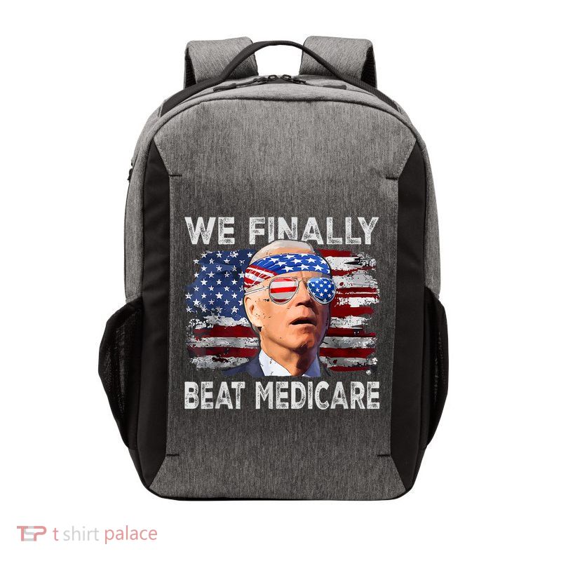 Funny Anti Joe Biden We Finally Beat Medicare 4th Of July Vector Backpack