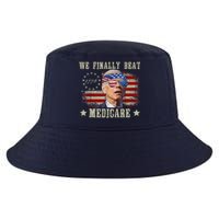 Funny Anti Joe Biden We Finally Beat Medicare American Cool Comfort Performance Bucket Hat