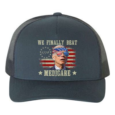 Funny Anti Joe Biden We Finally Beat Medicare American Yupoong Adult 5-Panel Trucker Hat