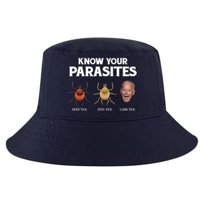 Funny Anti Joe Biden Shirts, Know Your Parasites Humor Cool Comfort Performance Bucket Hat