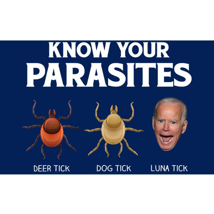 Funny Anti Joe Biden Shirts, Know Your Parasites Humor Bumper Sticker