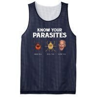 Funny Anti Joe Biden Shirts, Know Your Parasites Humor Mesh Reversible Basketball Jersey Tank