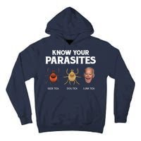 Funny Anti Joe Biden Shirts, Know Your Parasites Humor Tall Hoodie