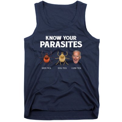 Funny Anti Joe Biden Shirts, Know Your Parasites Humor Tank Top