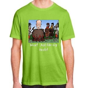 Funny Anti Joe Biden Cannibal Story About His Uncle Designed Adult ChromaSoft Performance T-Shirt