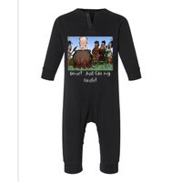 Funny Anti Joe Biden Cannibal Story About His Uncle Designed Infant Fleece One Piece