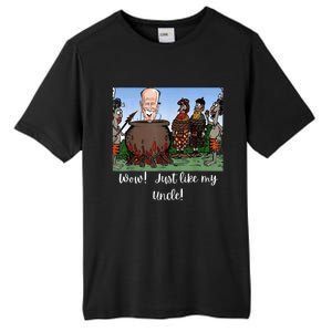 Funny Anti Joe Biden Cannibal Story About His Uncle Designed Tall Fusion ChromaSoft Performance T-Shirt