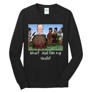 Funny Anti Joe Biden Cannibal Story About His Uncle Designed Tall Long Sleeve T-Shirt