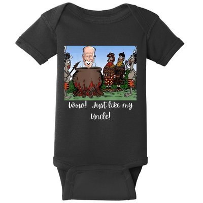 Funny Anti Joe Biden Cannibal Story About His Uncle Designed Baby Bodysuit