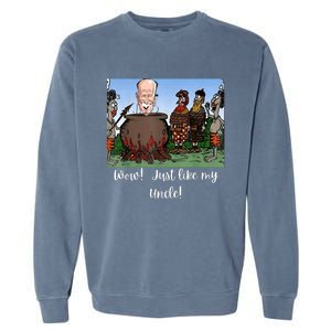 Funny Anti Joe Biden Cannibal Story About His Uncle Designed Garment-Dyed Sweatshirt