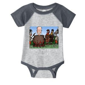 Funny Anti Joe Biden Cannibal Story About His Uncle Designed Infant Baby Jersey Bodysuit