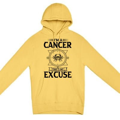 Funny Astrology June July Birthday Funny Gift Cancer Zodiac Sign Great Gift Premium Pullover Hoodie