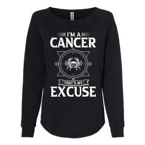 Funny Astrology June July Birthday Funny Gift Cancer Zodiac Sign Great Gift Womens California Wash Sweatshirt