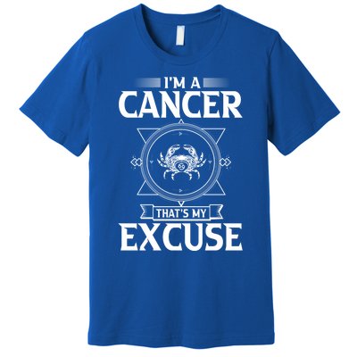 Funny Astrology June July Birthday Funny Gift Cancer Zodiac Sign Great Gift Premium T-Shirt