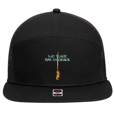 Flotsam And Jetsam No Place For Disgrace 7 Panel Mesh Trucker Snapback Hat
