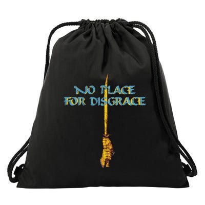 Flotsam And Jetsam No Place For Disgrace Drawstring Bag