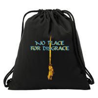 Flotsam And Jetsam No Place For Disgrace Drawstring Bag