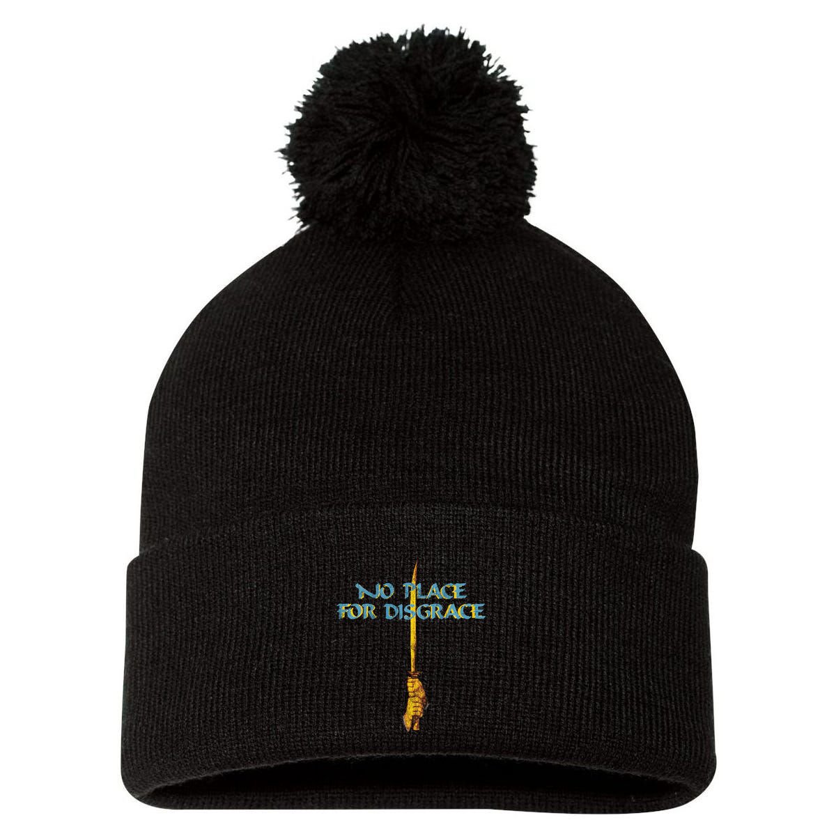 Flotsam And Jetsam No Place For Disgrace Pom Pom 12in Knit Beanie