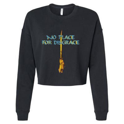 Flotsam And Jetsam No Place For Disgrace Cropped Pullover Crew