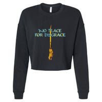 Flotsam And Jetsam No Place For Disgrace Cropped Pullover Crew