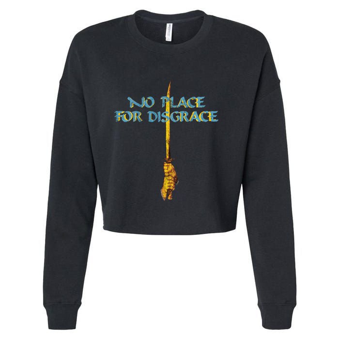 Flotsam And Jetsam No Place For Disgrace Cropped Pullover Crew