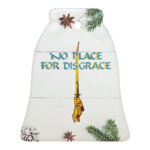 Flotsam And Jetsam No Place For Disgrace Ceramic Bell Ornament