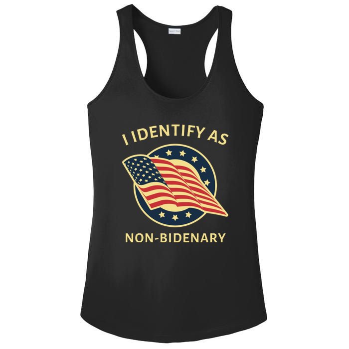 Funny Anti Joe Biden MAGA Conservative Non Bidenary Ladies PosiCharge Competitor Racerback Tank