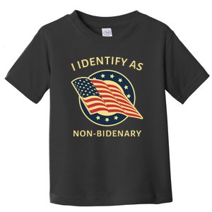 Funny Anti Joe Biden MAGA Conservative Non Bidenary Toddler T-Shirt