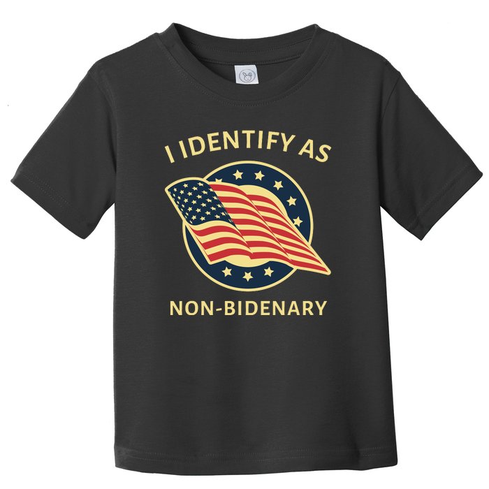 Funny Anti Joe Biden MAGA Conservative Non Bidenary Toddler T-Shirt