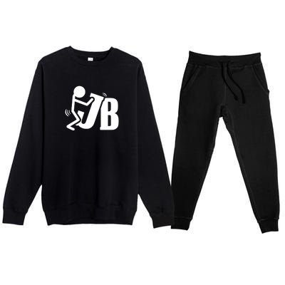 Fuck Biden Anti Joe Biden FJB Premium Crewneck Sweatsuit Set