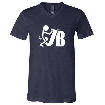 Fuck Biden Anti Joe Biden FJB V-Neck T-Shirt