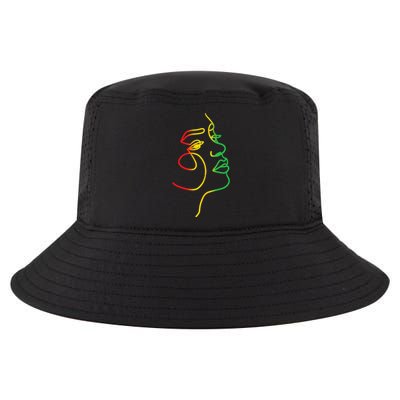 Face Abstract Juneteenth Art Back History African Cool Comfort Performance Bucket Hat