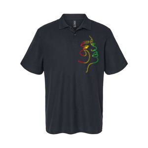 Face Abstract Juneteenth Art Back History African Softstyle Adult Sport Polo