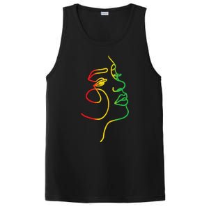 Face Abstract Juneteenth Art Back History African PosiCharge Competitor Tank