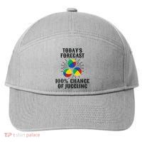 For A Juggler Funny Juggling 7-Panel Snapback Hat