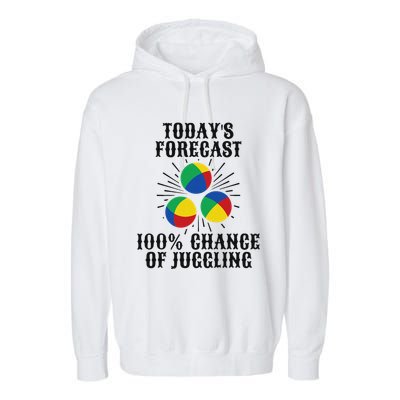 For A Juggler Funny Juggling Garment-Dyed Fleece Hoodie