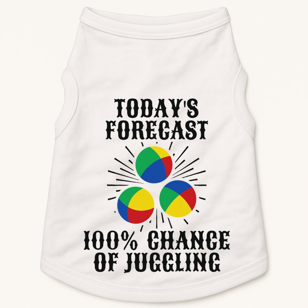 For A Juggler Funny Juggling Doggie Tank
