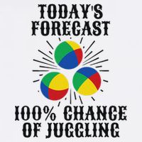 For A Juggler Funny Juggling Flat Bill Trucker Hat