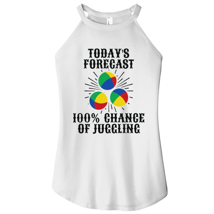 For A Juggler Funny Juggling Women's Perfect Tri Rocker Tank