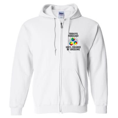 For A Juggler Funny Juggling Full Zip Hoodie
