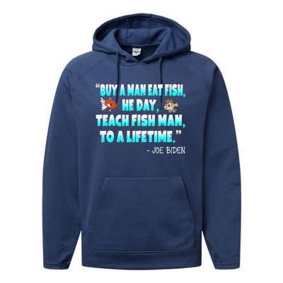 Funny Anti Joe Biden Is An Idiot Political Sarcastic Fishing Performance Fleece Hoodie