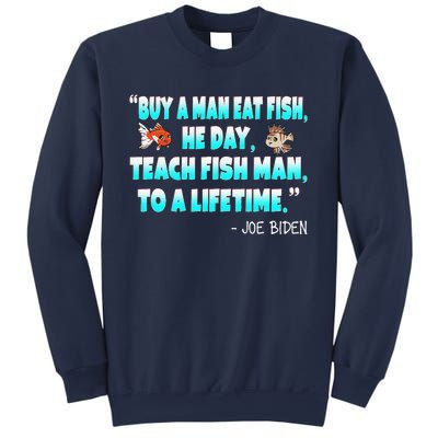 Funny Anti Joe Biden Is An Idiot Political Sarcastic Fishing Sweatshirt