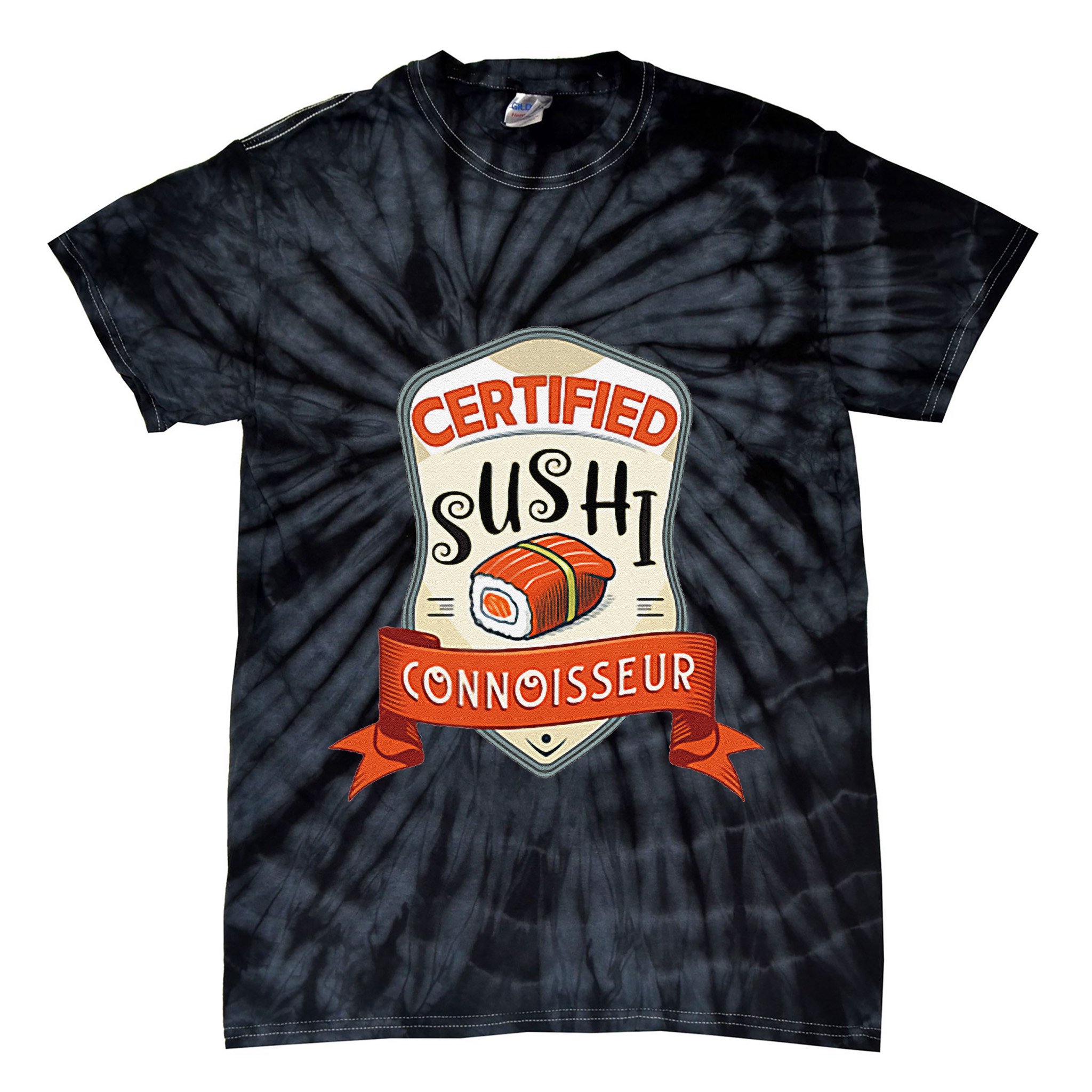 Funny Asian Japan Sushi Lover Award Tie-Dye T-Shirt