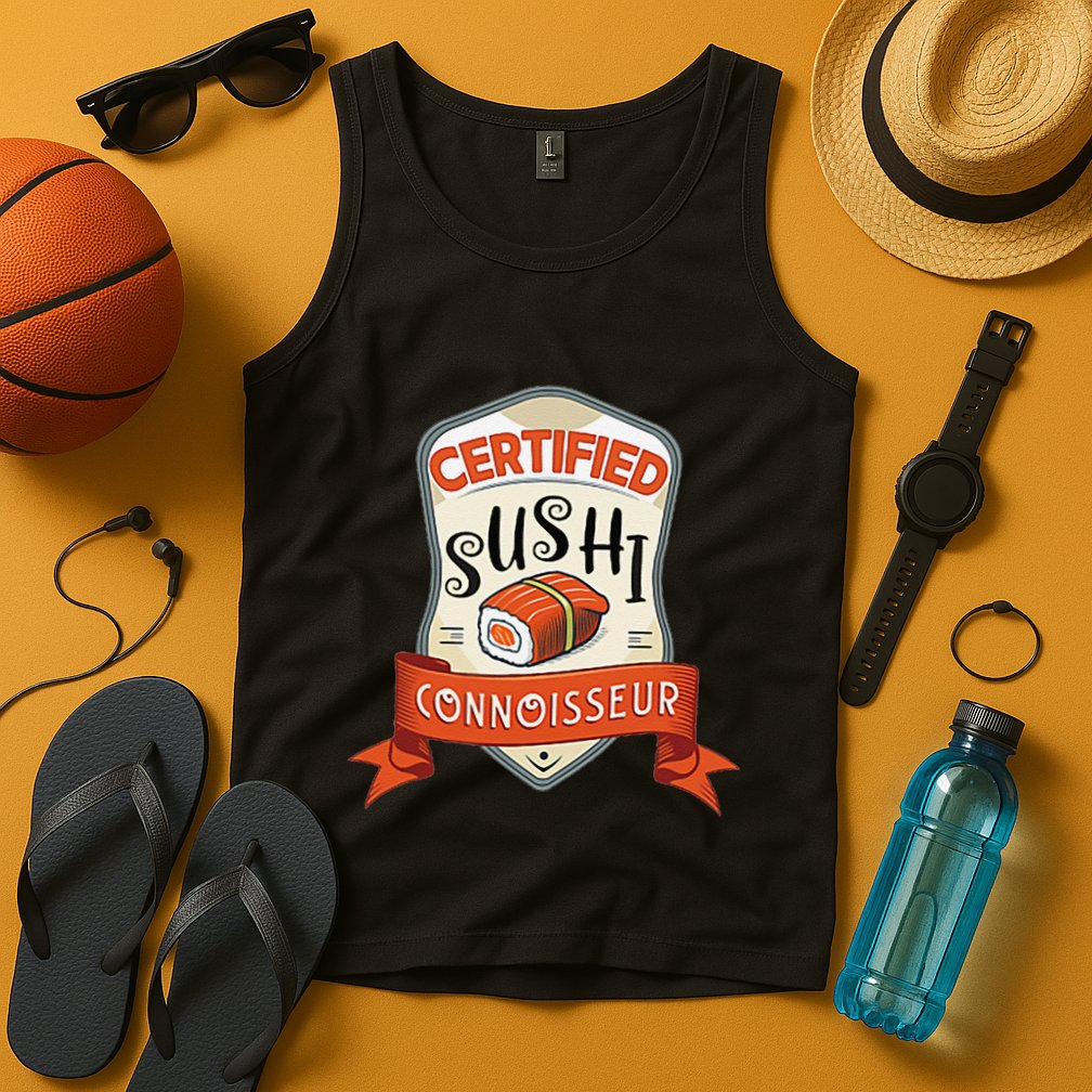 Funny Asian Japan Sushi Lover Award Tank Top