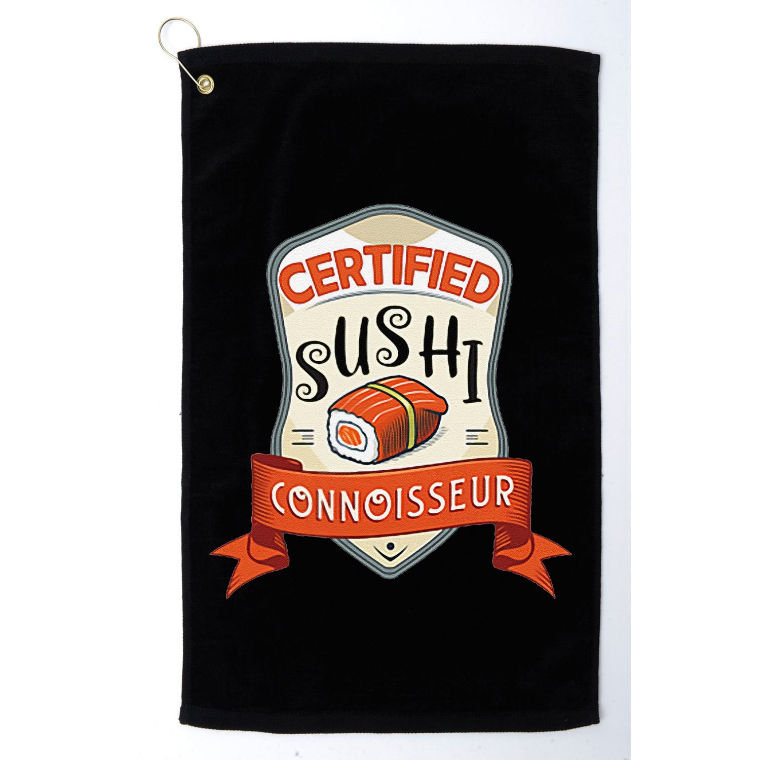 Funny Asian Japan Sushi Lover Award Golf Towel