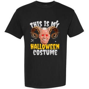 Funny Anti Joe Biden Ghost Boo Scary Spooky Season Halloween Garment-Dyed Heavyweight T-Shirt