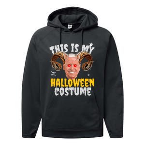 Funny Anti Joe Biden Ghost Boo Scary Spooky Season Halloween Performance Fleece Hoodie