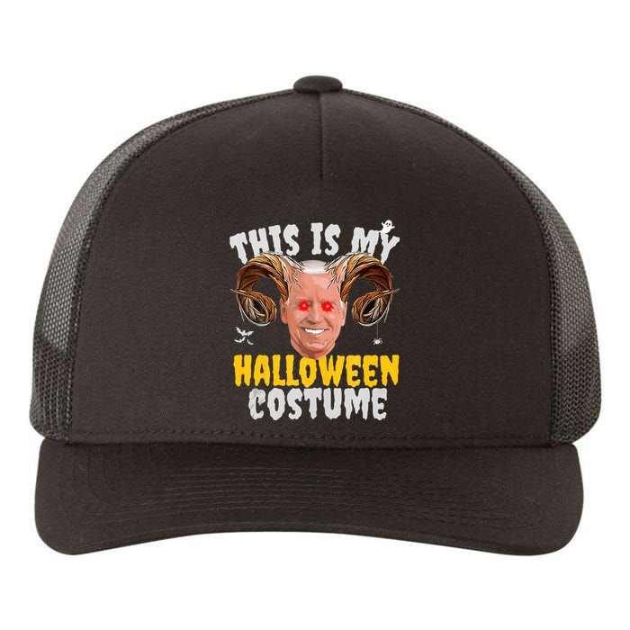 Funny Anti Joe Biden Ghost Boo Scary Spooky Season Halloween Yupoong Adult 5-Panel Trucker Hat