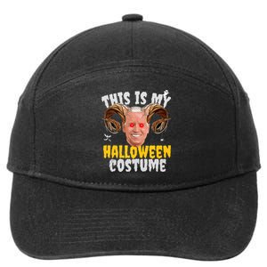 Funny Anti Joe Biden Ghost Boo Scary Spooky Season Halloween 7-Panel Snapback Hat